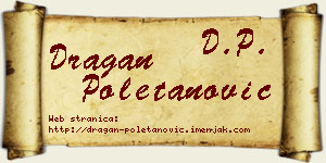 Dragan Poletanović vizit kartica